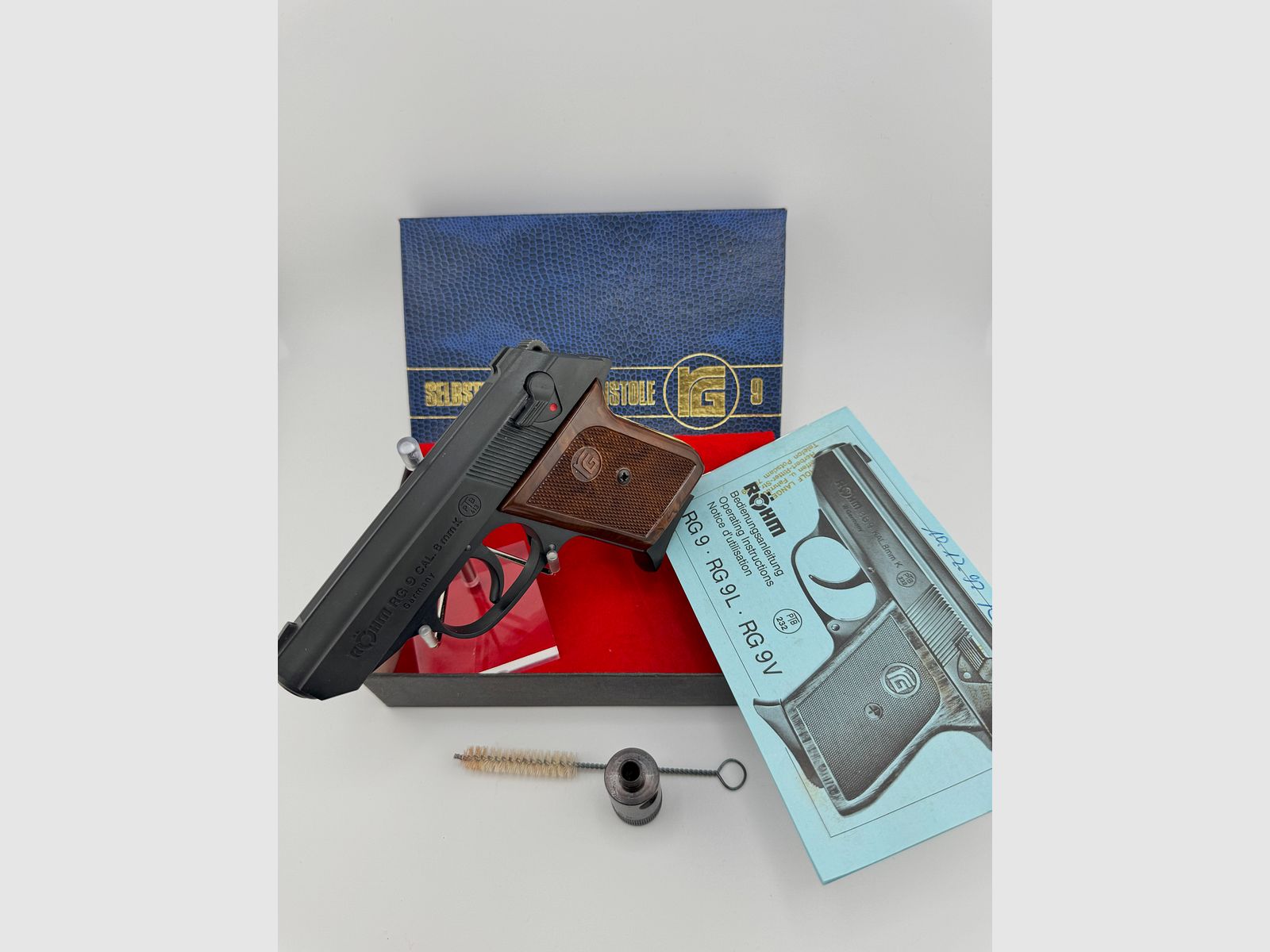 Röhm RG 9 Schreckschusspistole - PTB 413 - Beschussjahr KC (1992)