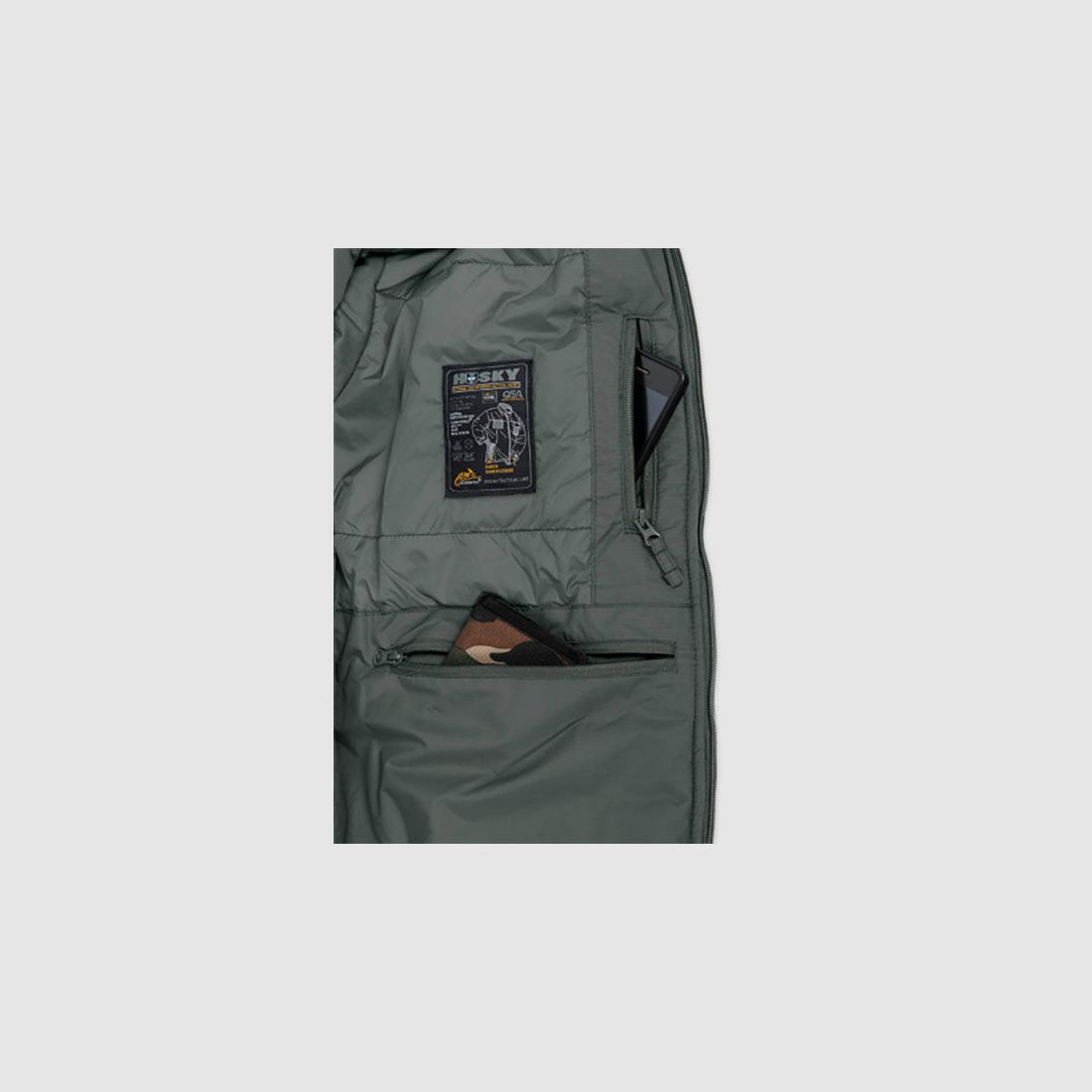Taktische Winterjacke HUSKY, Climashield Apex 100g, Alpha Green, Bild 6 von 9
