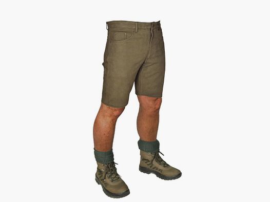 Hubertus kurze Leder Jagdhose