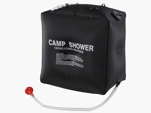 Ducha solar / ducha de camping 40 litros negra