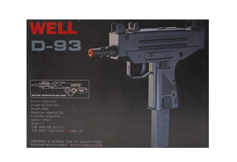 Pistolet maszynowy ASG WELL D-93, zdjęcie 12 z 24