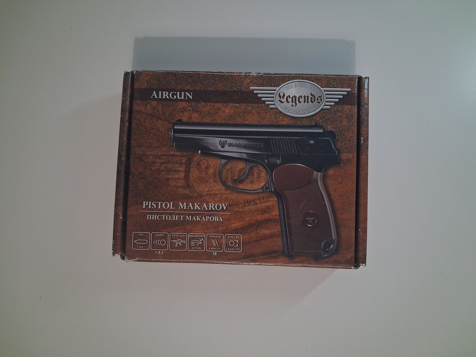 Makarov CO2 Airgun 4.5 mm steel BB – full metal