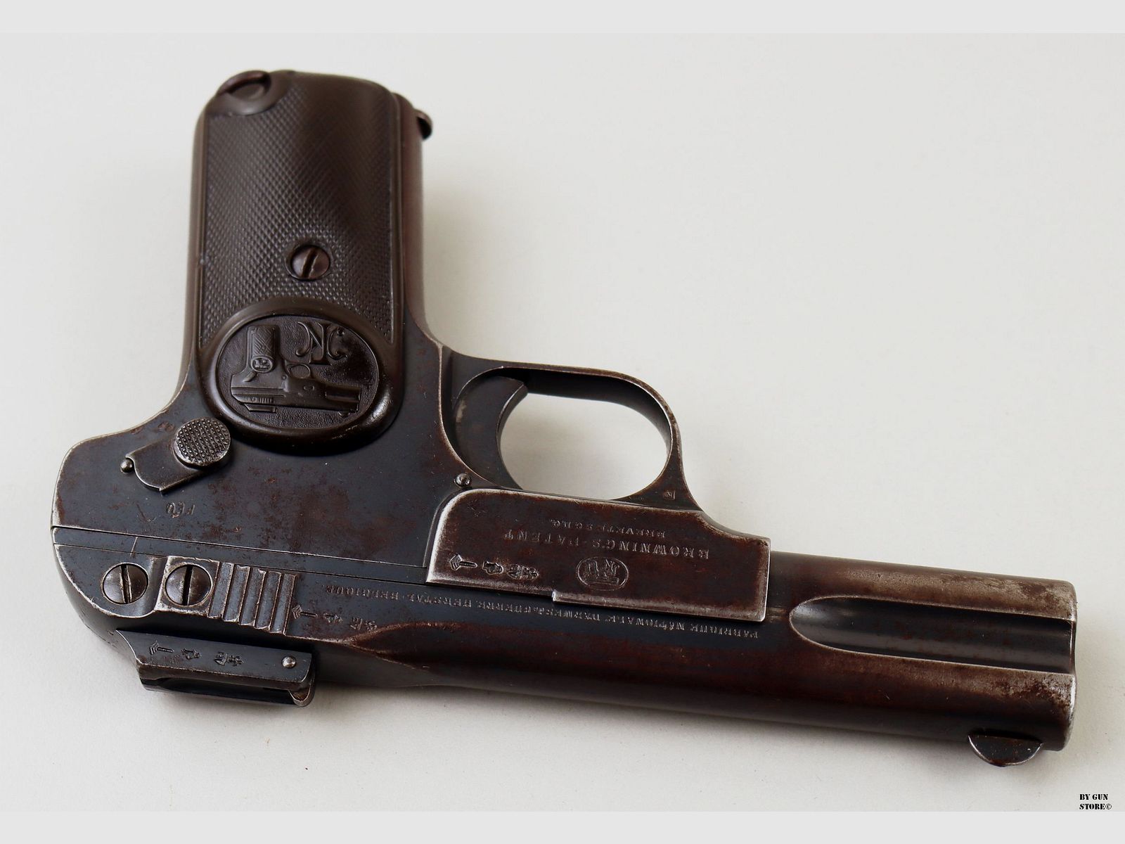 PISTOLE F.N. BROWNING MOD. 1900 CAL. 7,65 MM MATR. 481064, image 5 sur 7