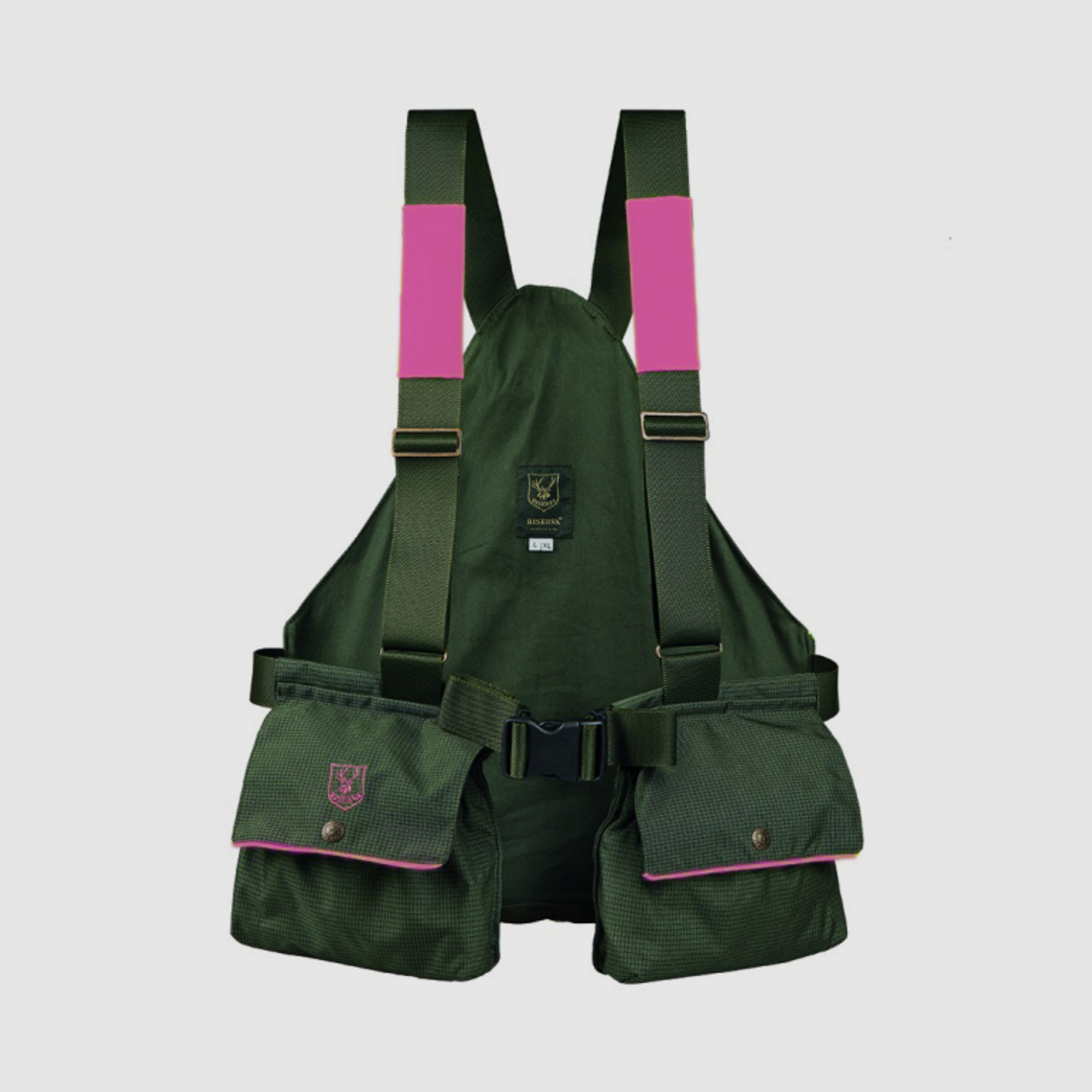 Trisacca tecnica in Cordura ripstop con dettagli magenta, immagine 1 di 2