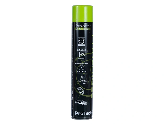 Green gas per alimentare repliche Pro Tech Guns 1000 ml (G10), immagine 3 di 4