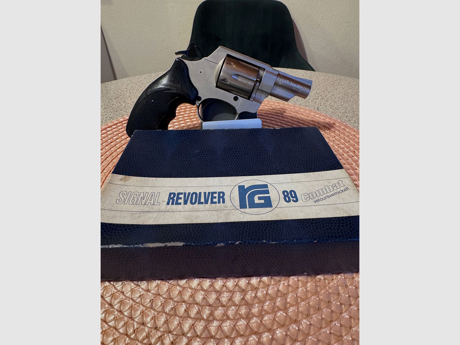 Röhm Gasrevolver (SRS) RG 89 Nickel Kal.9mm R Compatgriff 