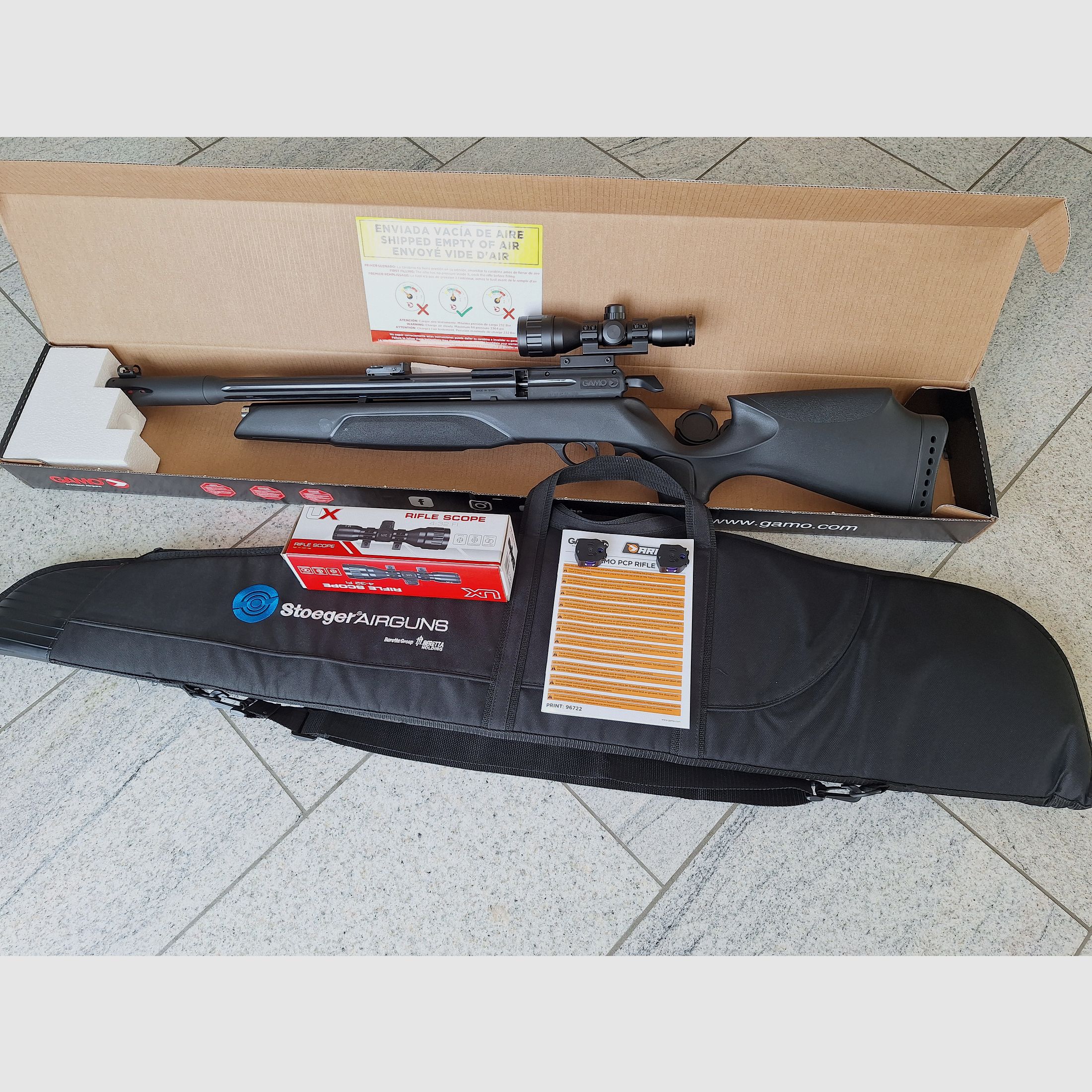 Gamo Arrow PCP karabin pneumatyczny 4,5mm w zestawie z 2x10 magazynkiem