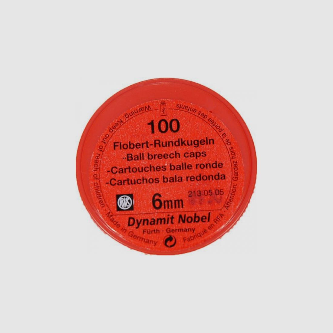 RWS 6MM FLOBERT CARTOUCHES TÊTE RONDE 150 PCS EMBALLAGE