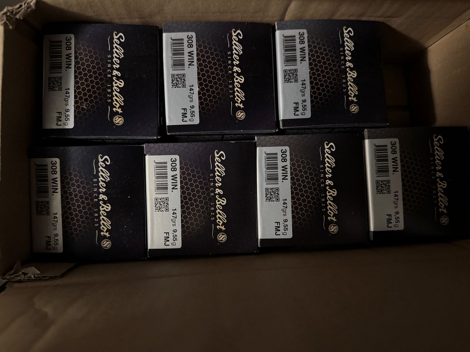 S&B .308Win FMJ 147 Grain 350 Schuss