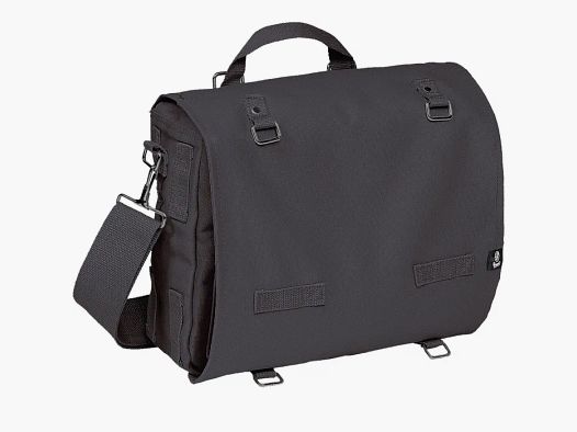 Combat bag / shoulder bag, large, 25x30x11cm, black by Brandit