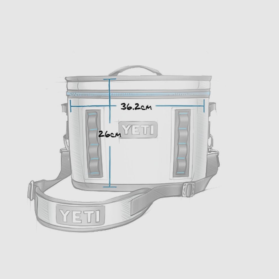 YETI® Torba chłodząca Hopper Flip® 18 - Charcoal, zdjęcie 8 z 26