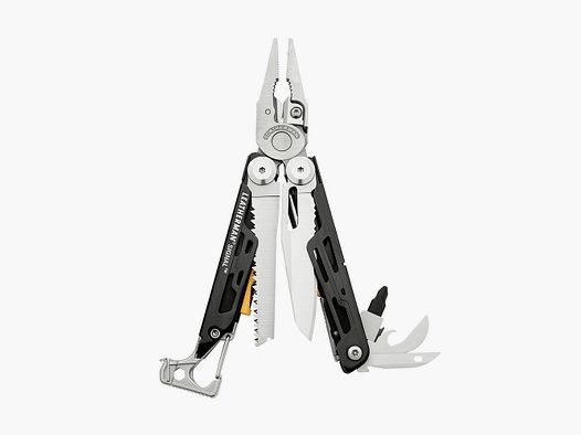 Leatherman SIGNAL en acier inoxydable, Molle Holster, Noir, L