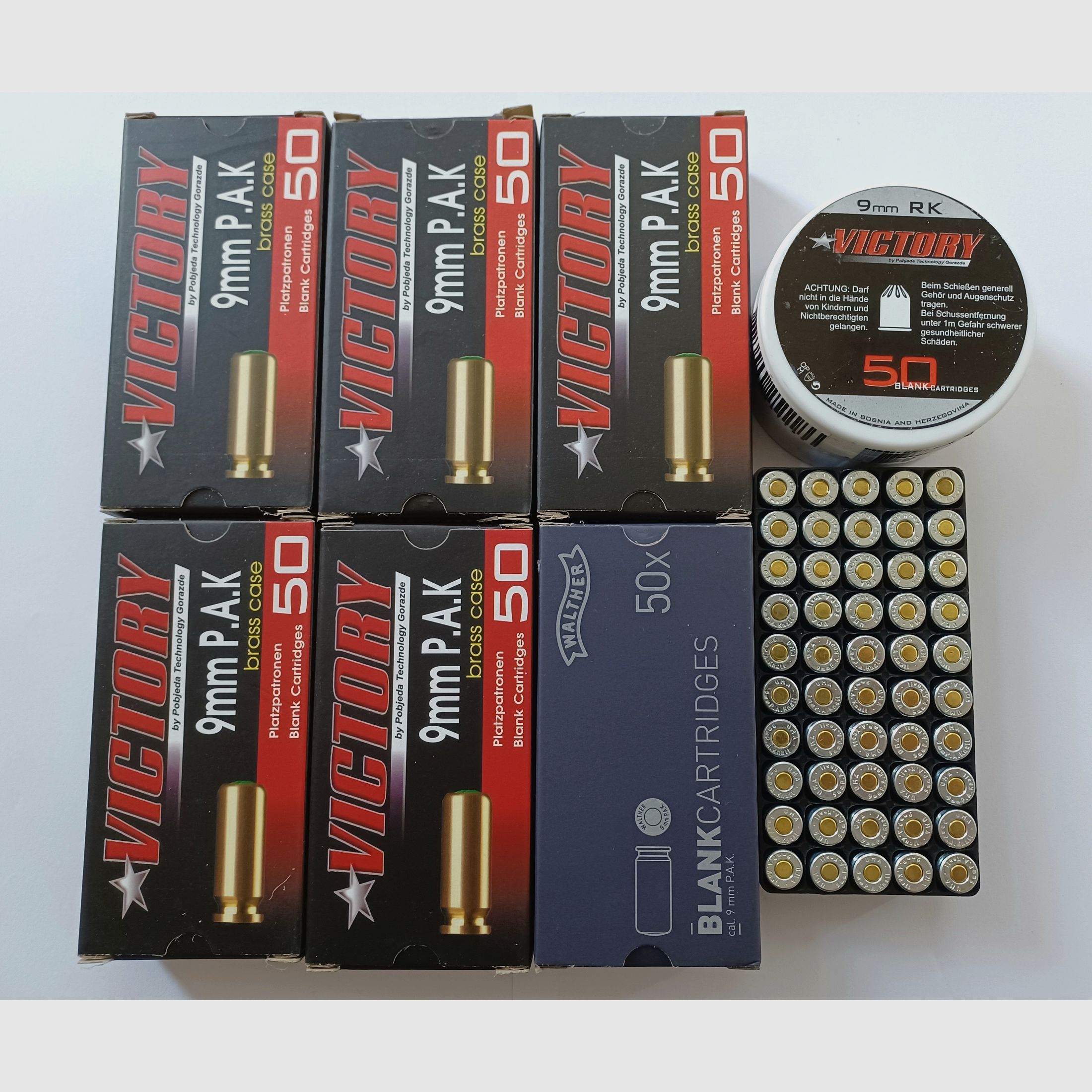 Platzpatronen Rest 9mm P.A.K.