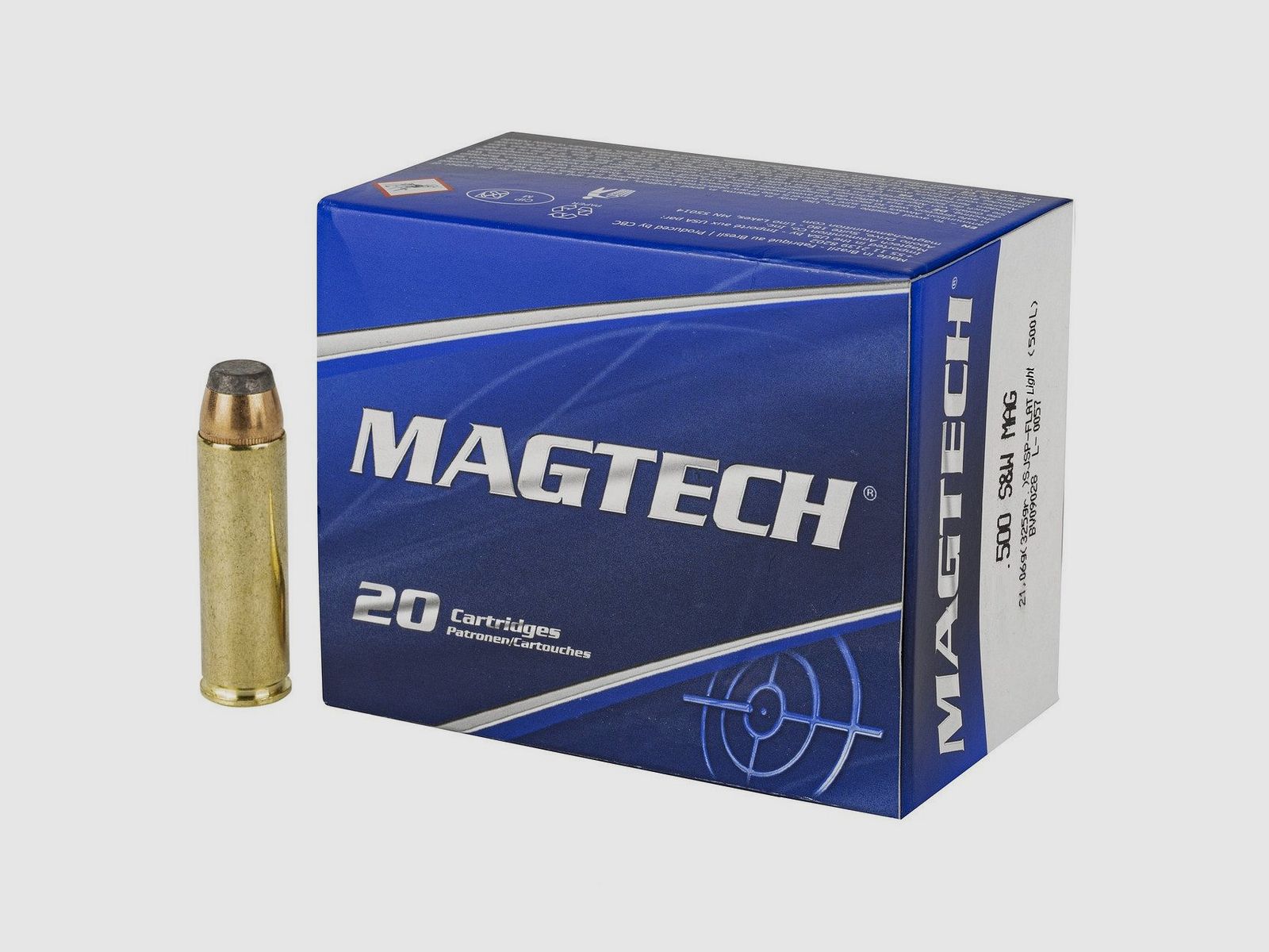 BOX MIT 20 MAGTECH 500 SW MAG 325GR SJSP FLAT LIGHT LOADING 500L, Bild 1 von 3