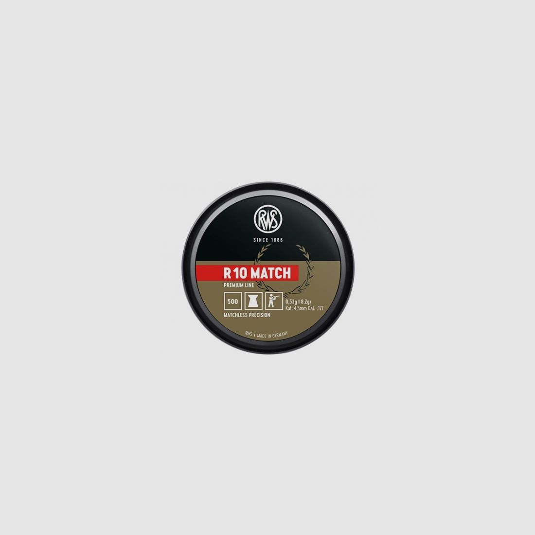 Diabolos RWS R10 Match 0,53 g – Kaliber 4,5 mm (500 Stk.)