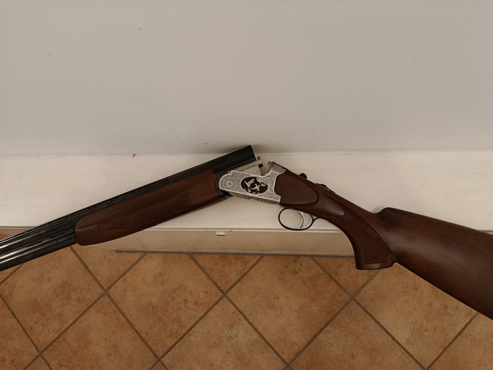 double-barreled shotgun