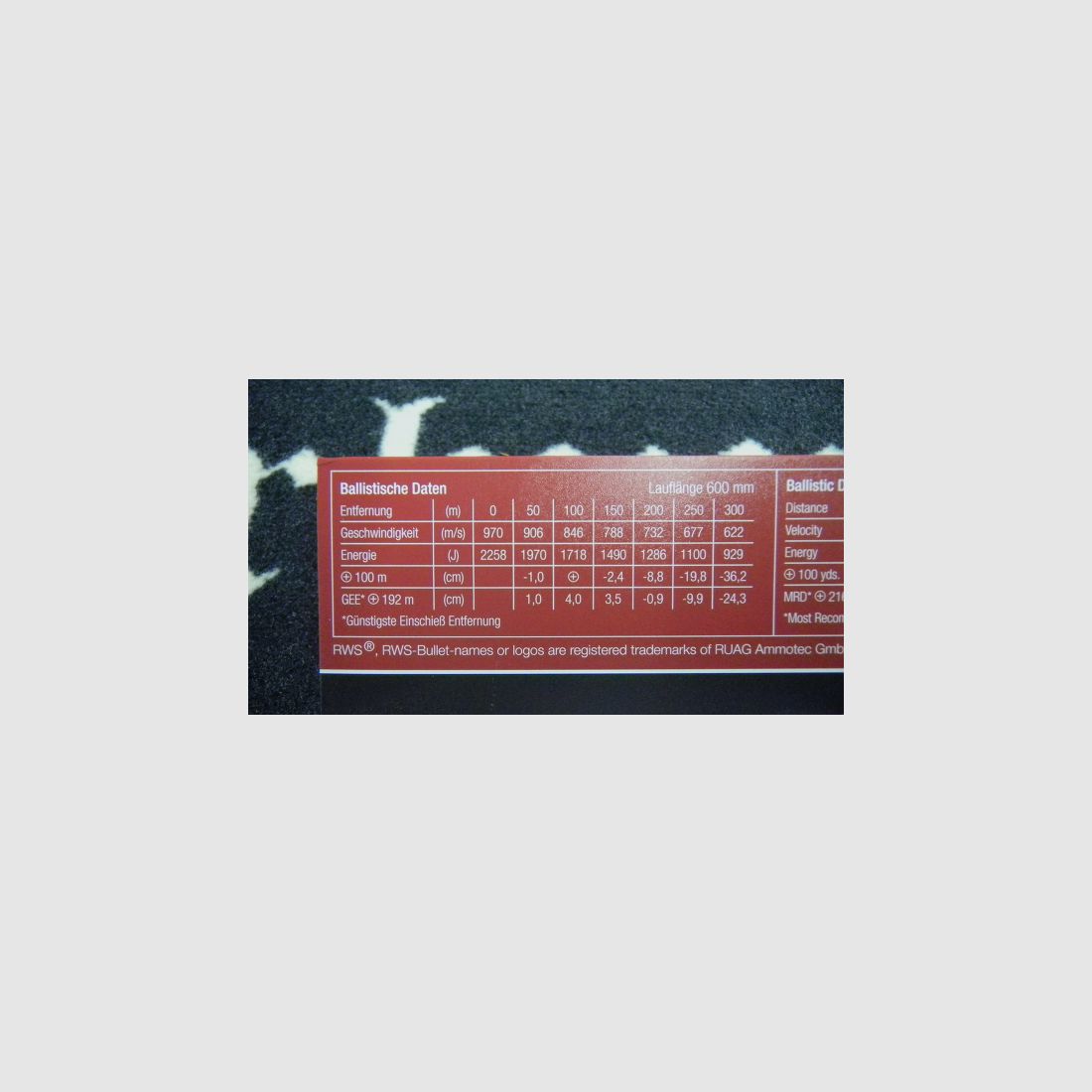 RWS KS 5,6 x 57 74 grains (x20), Bild 4 von 4
