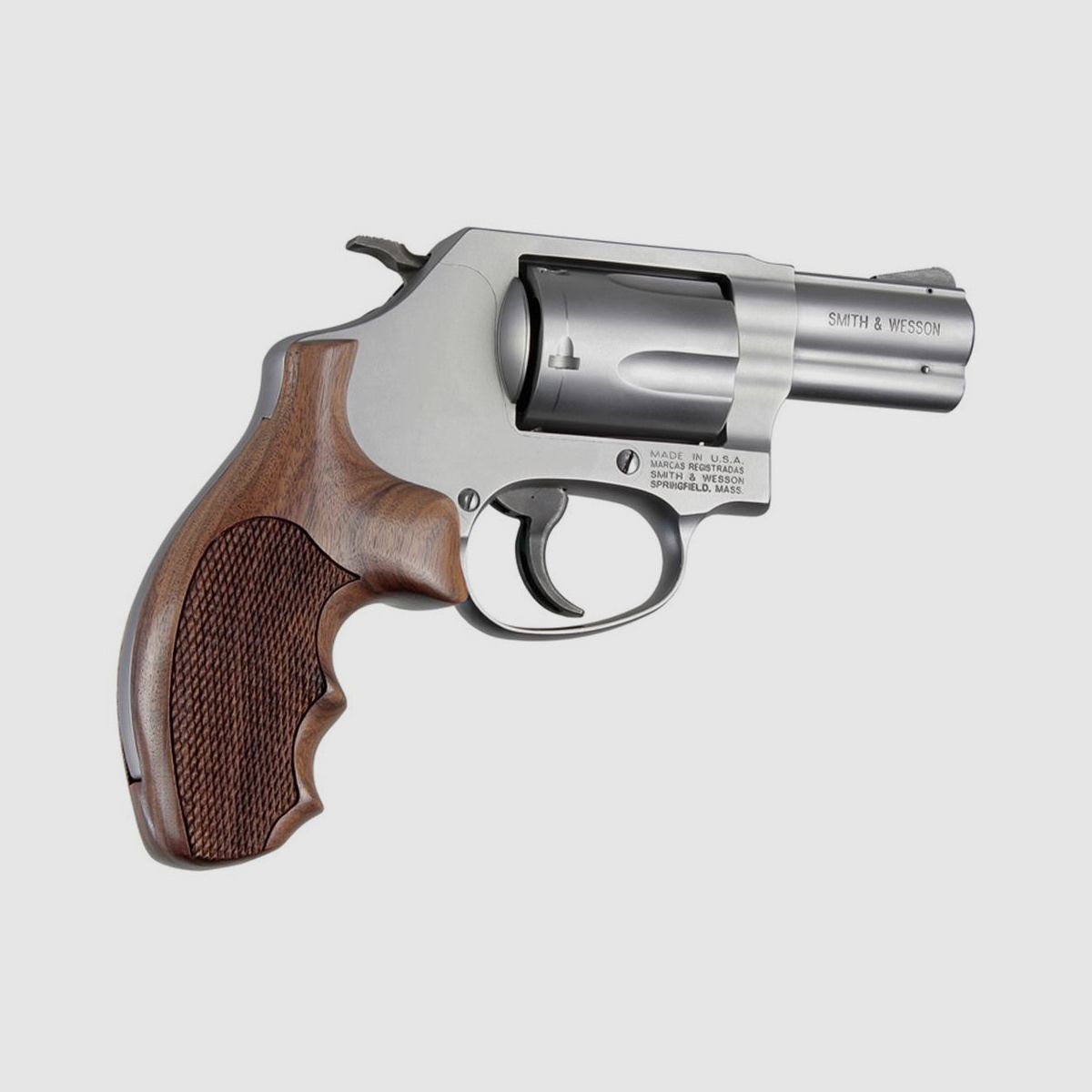 Holzgriff für S&W Revolver J Frame Round Butt, Pau Ferro Checkered