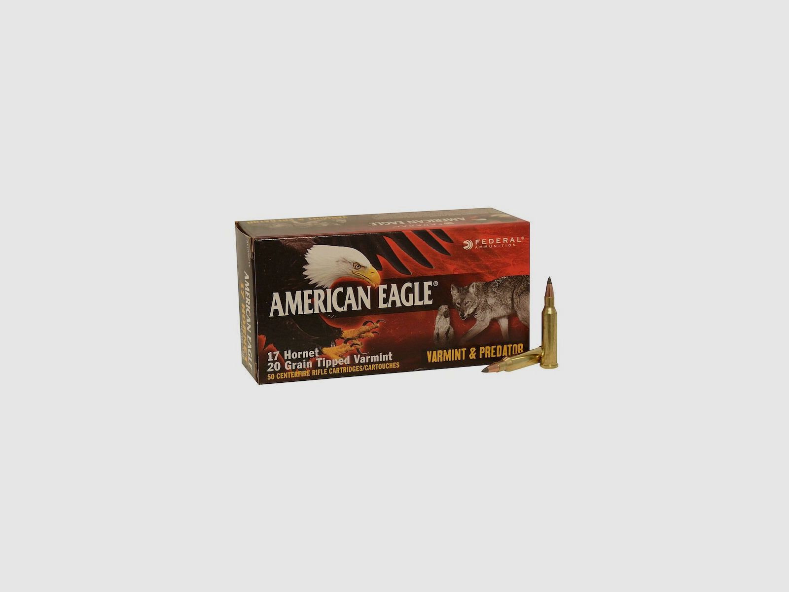 Federal .17 Hornet American Eagle 1,3 g / 20 gr Varmint Predator 50 stuks