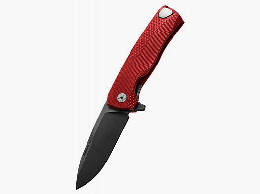 Lionsteel ROK Aluminium Taschenmesser, rot, schwarz