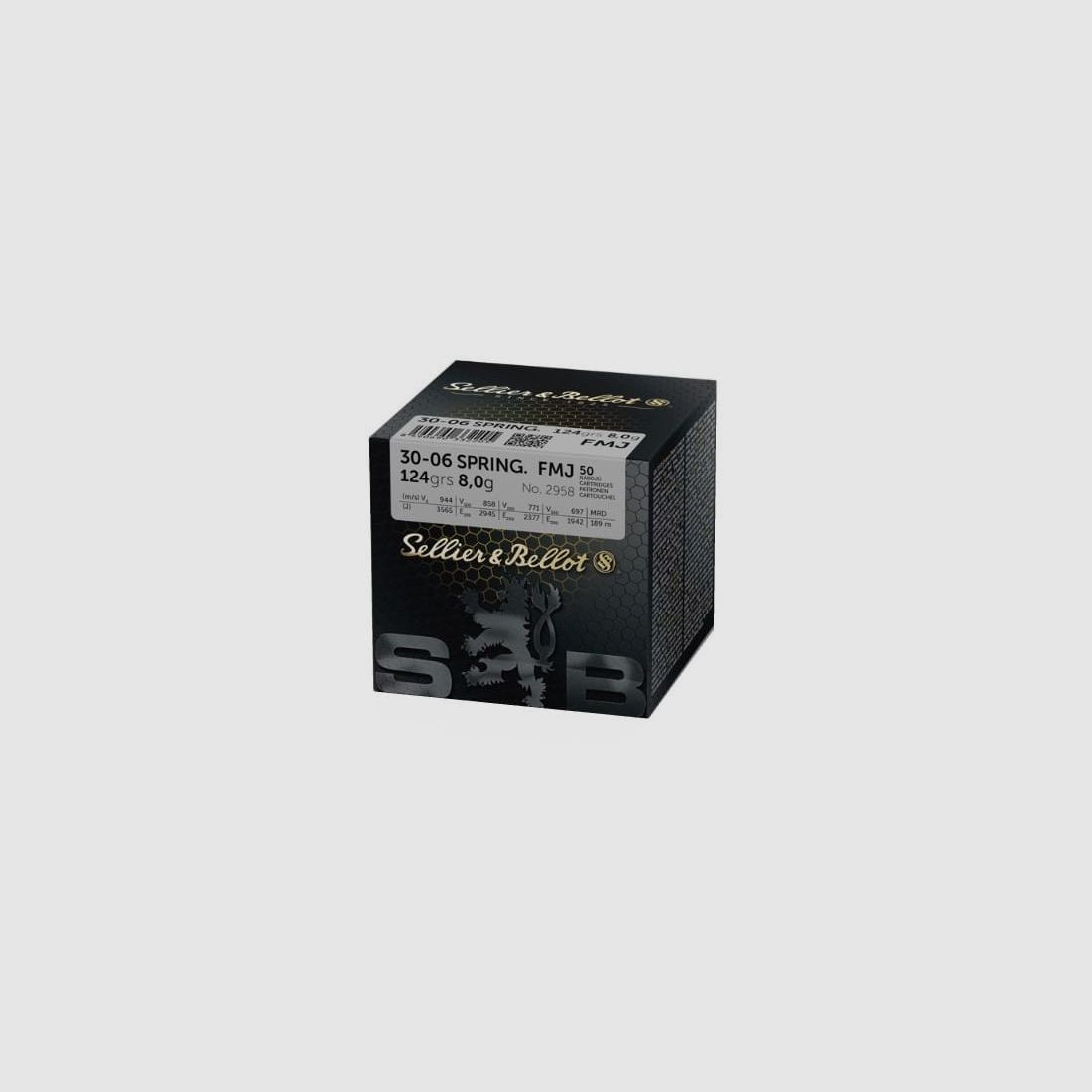 .30-06 Sellier & Bellot FMJ 124grs., Bild 1 von 2