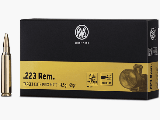 RWS .223 REM TARGET ELITE PLUS 4,5g 69gr - 20 stuks