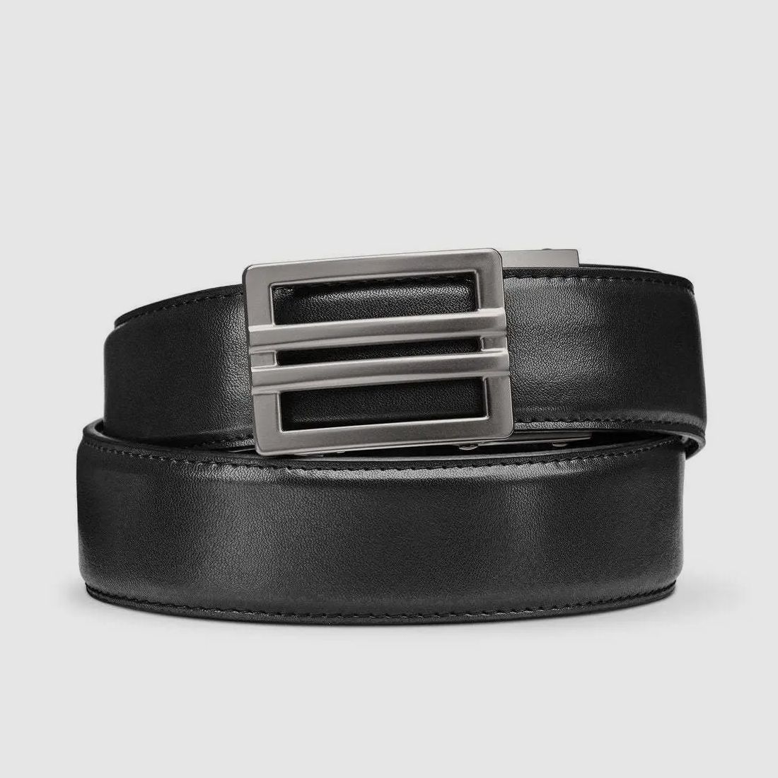Black Leather Belt X1 Gun Buckle (Nickel Free) KORE, image 2 sur 3