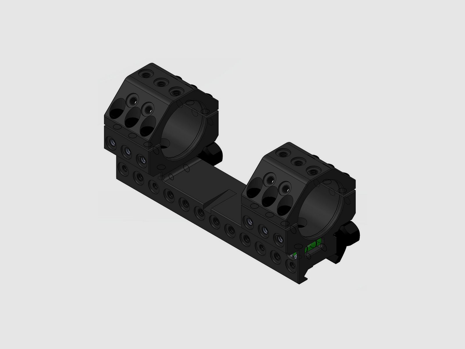 APEL German Tactical Mount per Picatinny – 30mm. basso BH15