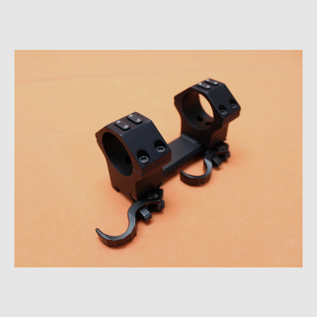 Recknagel Era-Tac QD block mount 34mm (T4001-341A) short, with lever, aluminum black, height=22mm for Picatinny profile