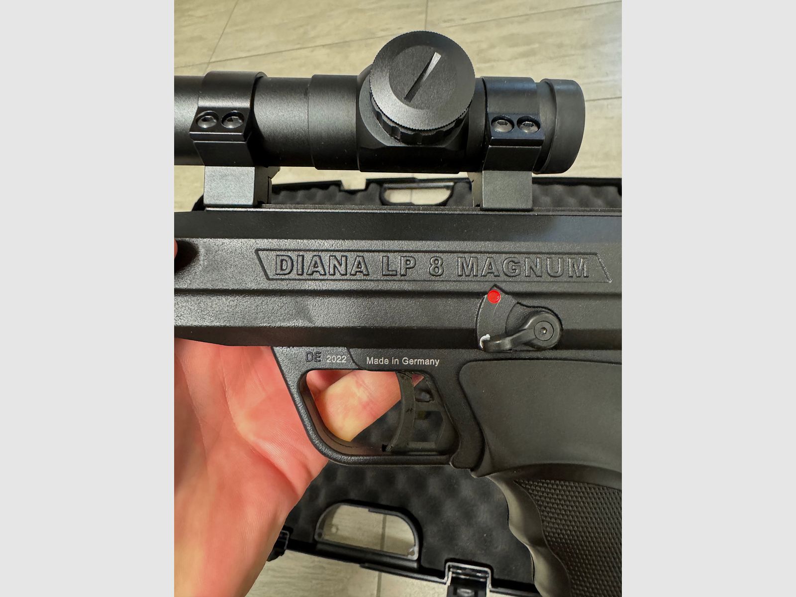 Diana LP8 Magnum Tactical Set – 4,5 mm Diabolo, Rood Punt & Koffer