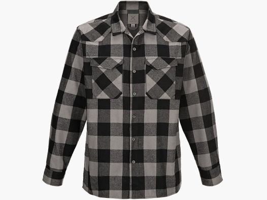 Canyon Valley flanellen overhemd (Marshland Grey Plaid) Vertx