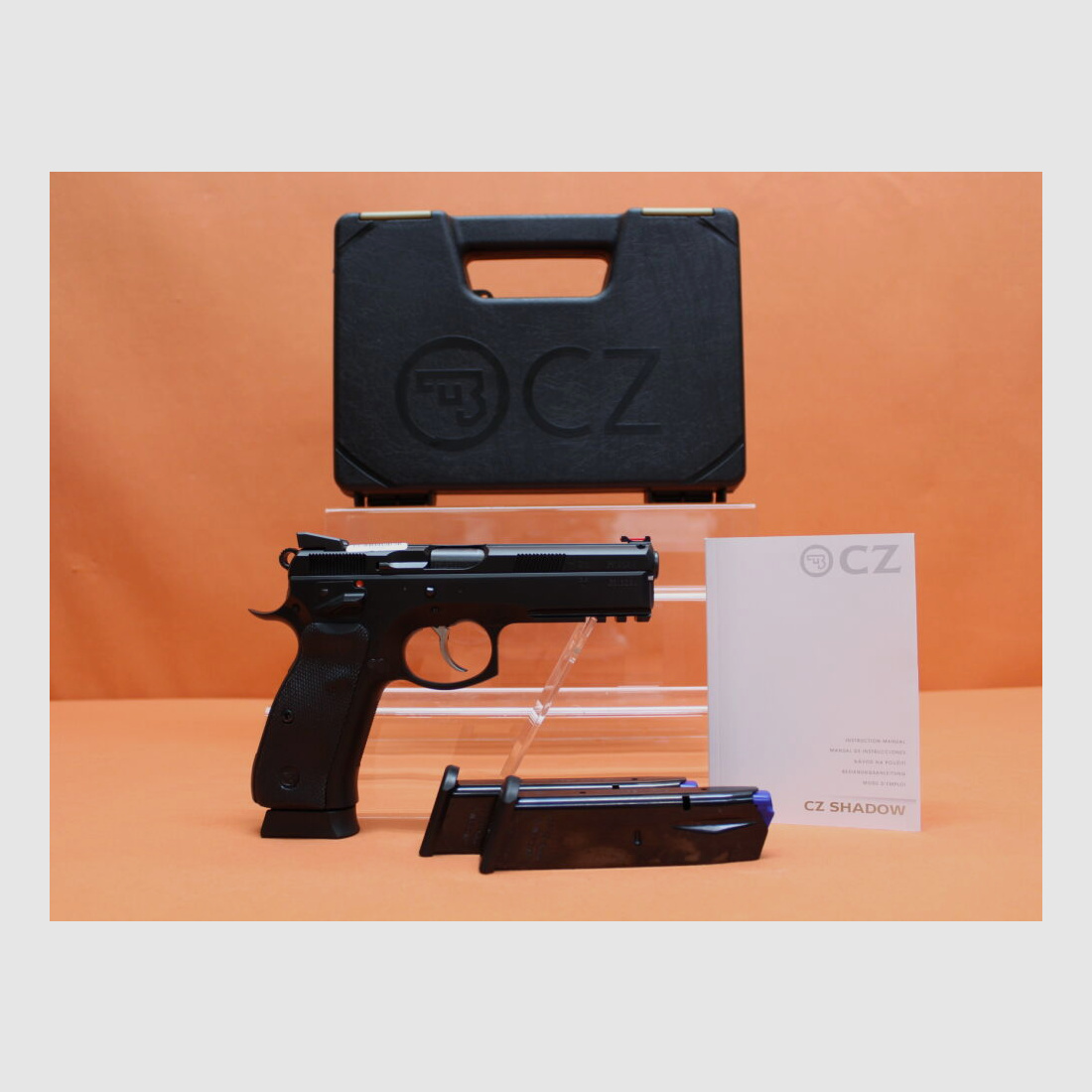 CZUB	 Ha.Pistole 9mmLuger CZUB CZ 75 SP-01 SHADOW 116mm Lauf/Fiber-Leuchtkorn/3 Magazine (9mmPara/9x19)