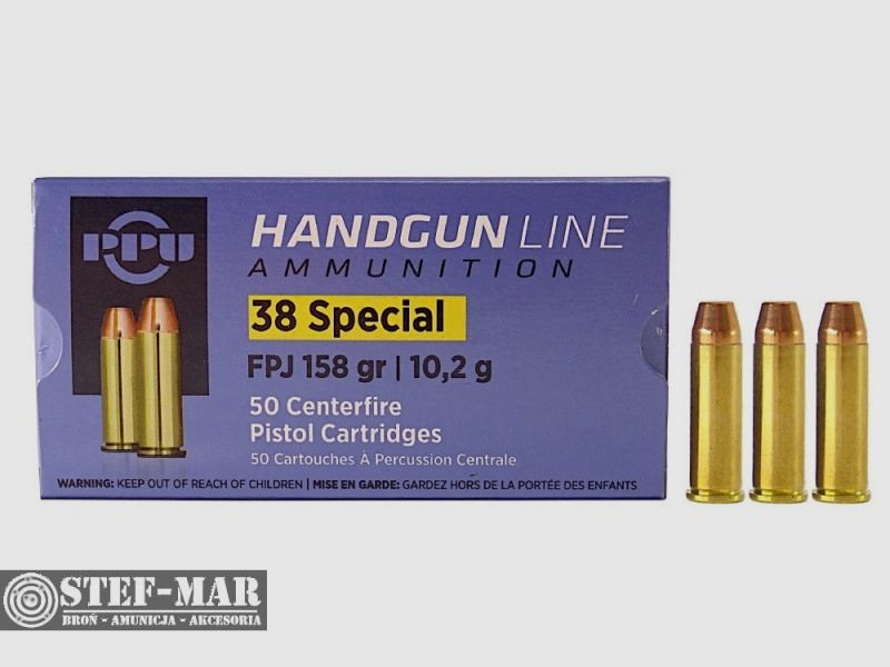 Amunicja PPU .38 Special FPJ (50 szt.) [C16-7], zdjęcie 1 z 4