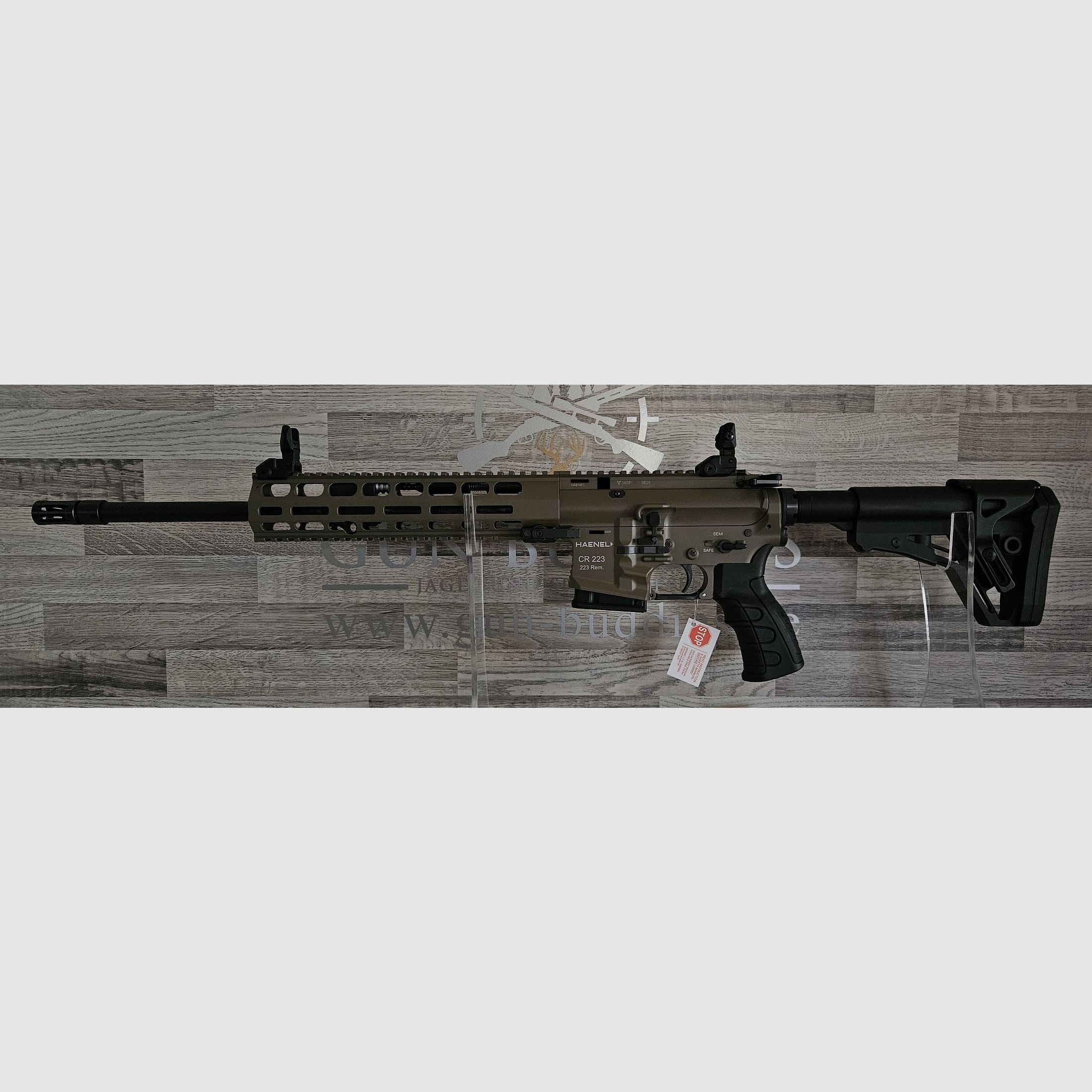 HAENEL CR223 oliv - 16,65" 42cm Lauf - Matchabzug - langer M-LOK Handschutz - Neuware vom Fachhandel -