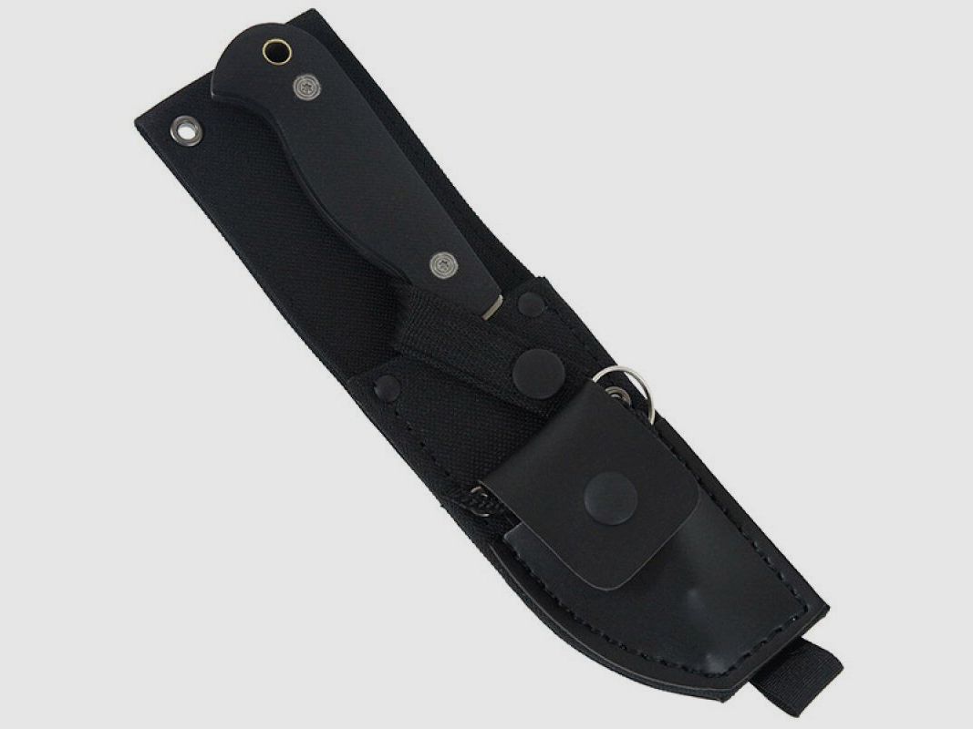 Outdoor-Prepper Jagdmesser G10 mit Pfeife und Feuerstein