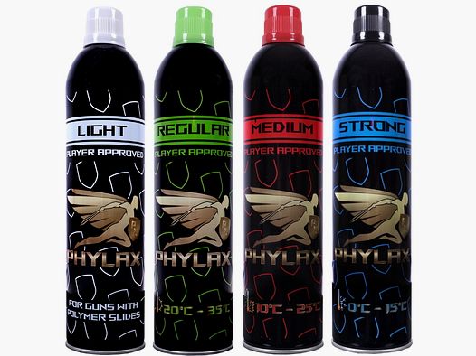 PHYLAX Airsoft Green Starter Pack (4 Sorten von 8 - 14 Bar) - 2400ml