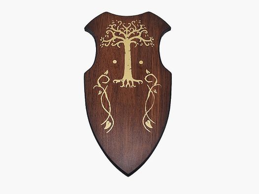 Wandbevestiging voor 1 zwaard van hout