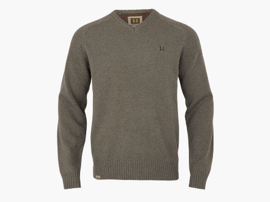 Härkila Vincent Merino Sweater with V-Neck Brown