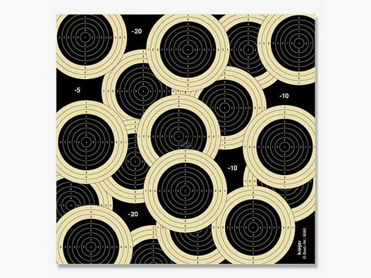 Air rifle target "Target salad" 14 x 14 cm