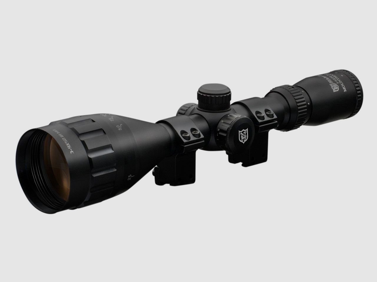 Zielfernrohr Nikko Stirling Mountmaster 3-9x50 AO IR Half Mil Dot beleuchtet Parallaxeverstellung 1 Zoll Tubus