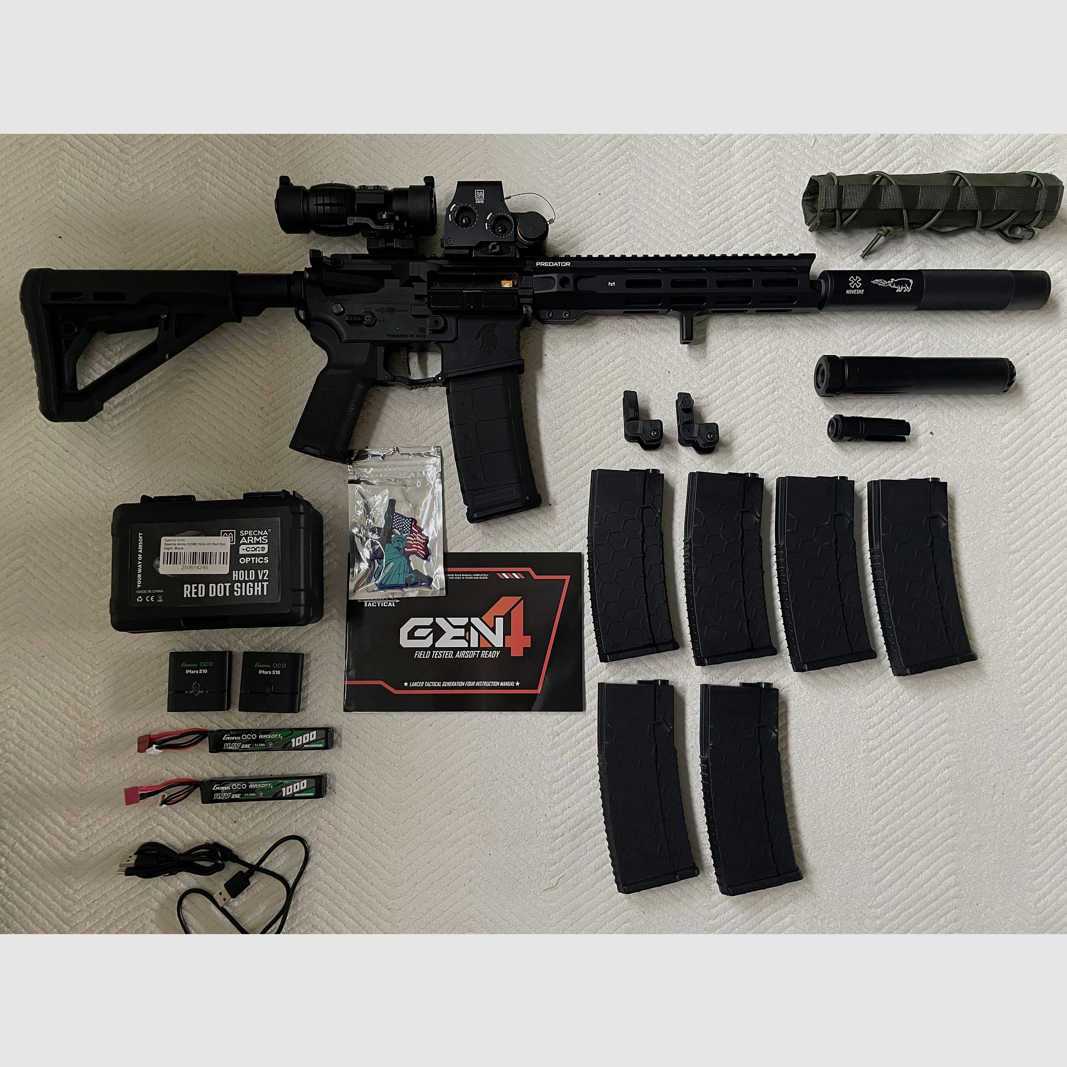 Lancer Tactical Predator 10" Gen4 + accessoires