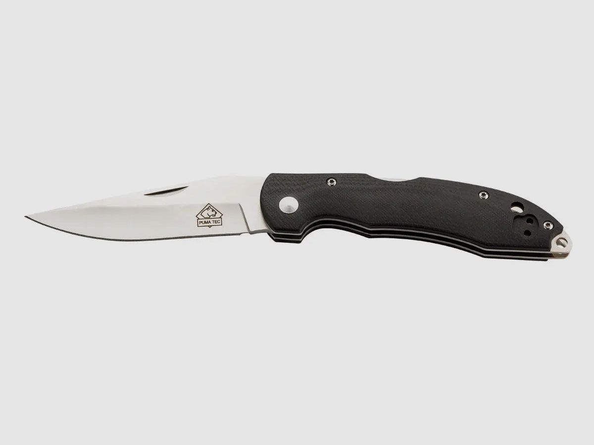 PUMA TEC Pocket Knife (black G10, mid look)