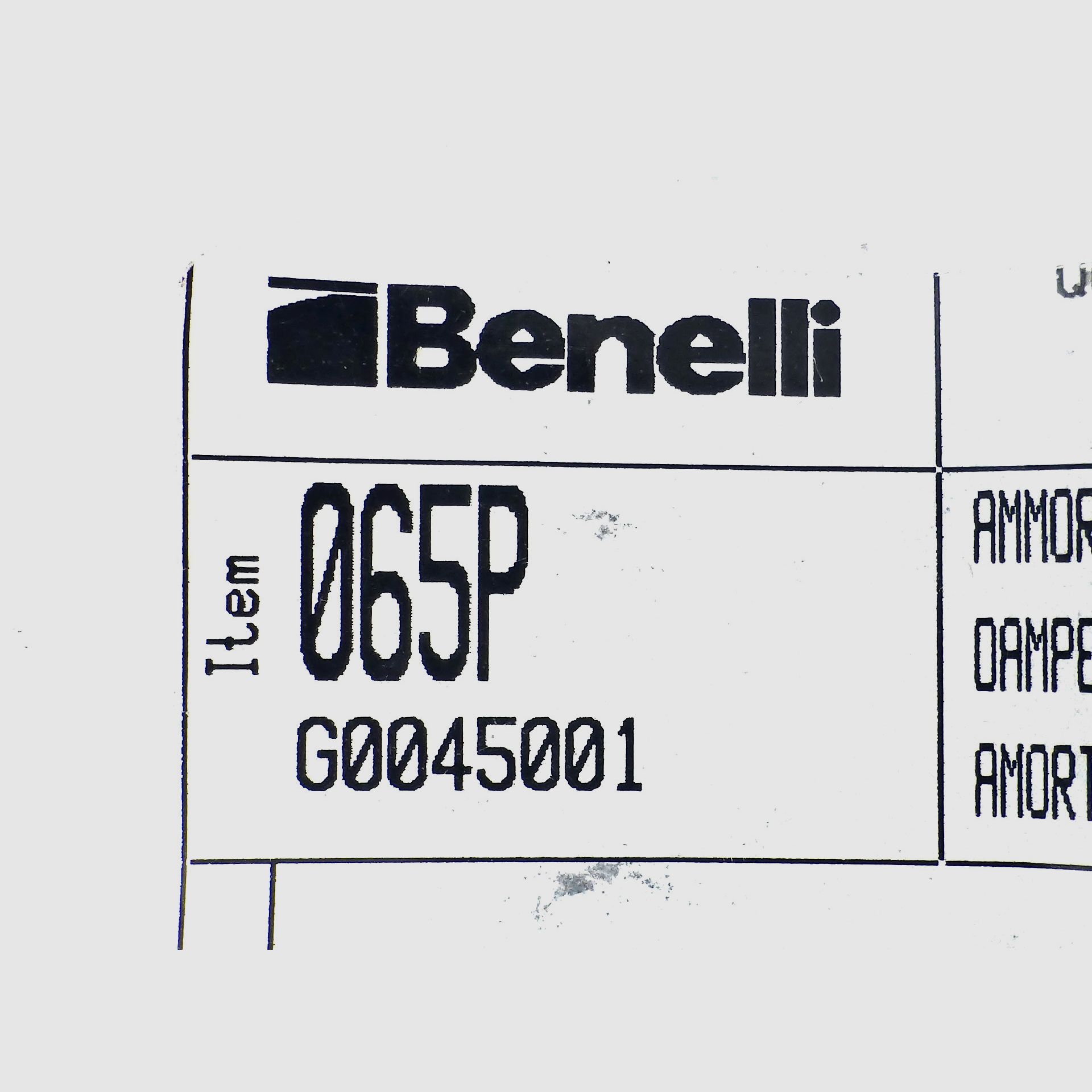 Rückstoßdämpfer für Pistole BENELLI MP32, Bild 2 von 2