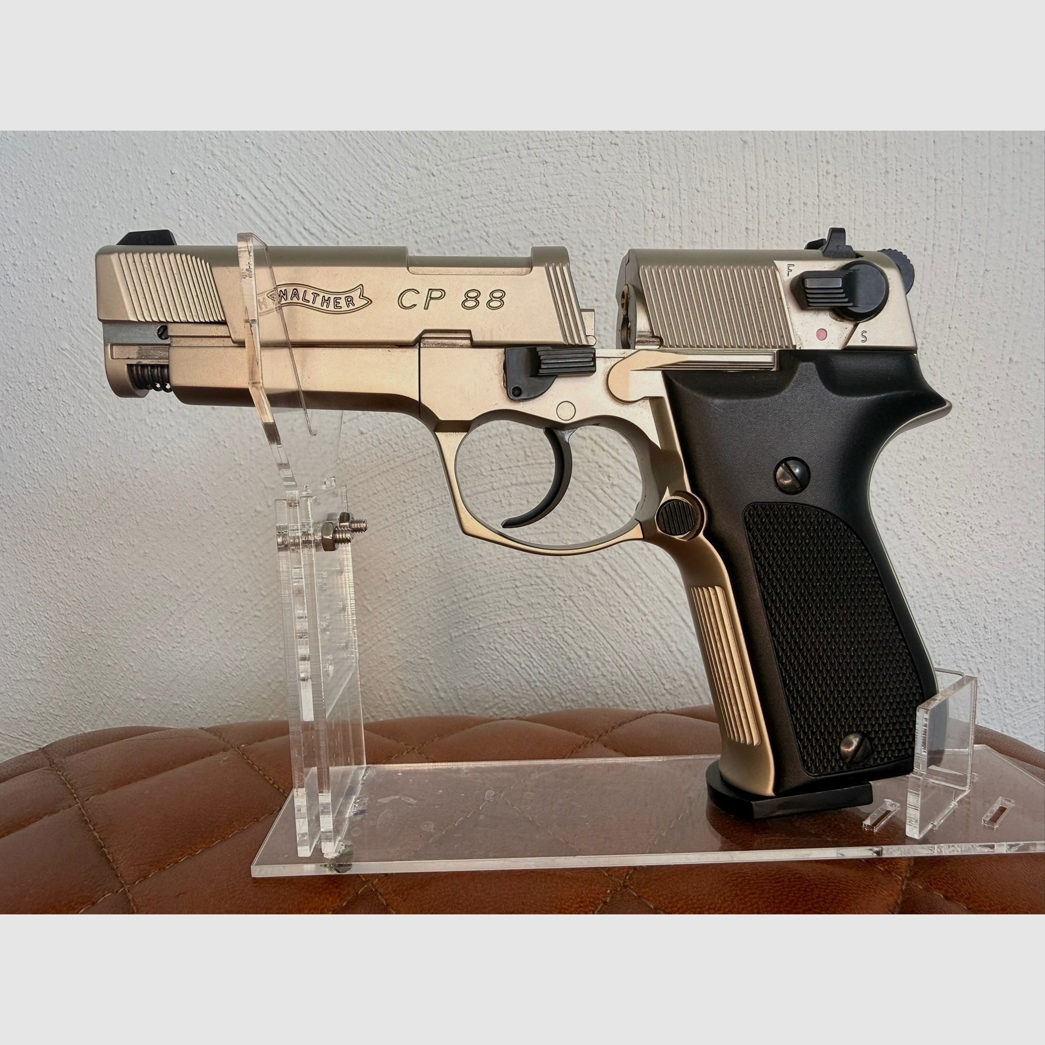 Walther CP88 4 inch 4,5 mm Diabolo Nickel (P18) Co2-pistool als nieuw