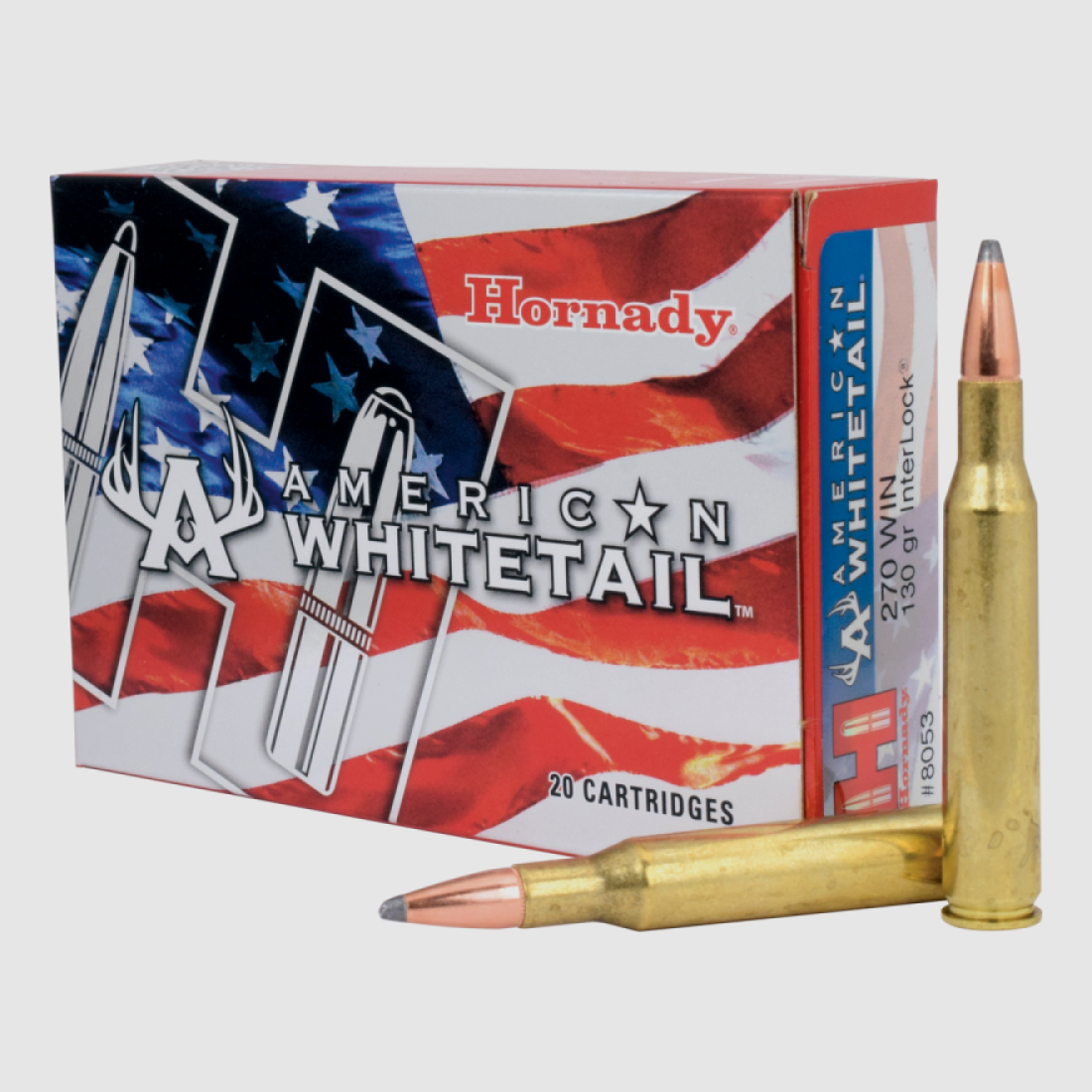 270 Winchester Hornady AMERICAN WHITETAIL® 130 gr INTERLOCK® VE20