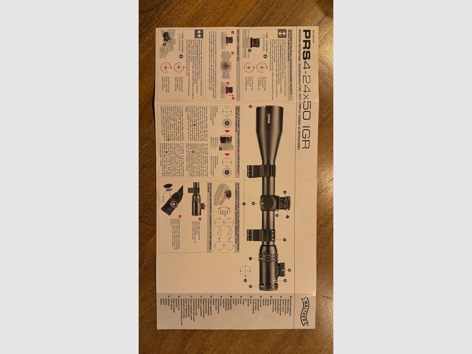 Walther PRS 4-24 x 50 Zielfernrohr