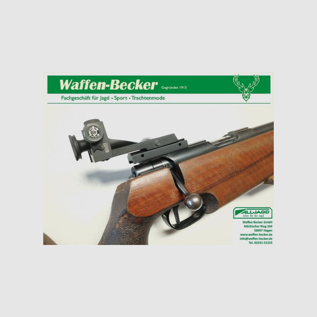 KK-Matchgewehr Walther Kal. .22lr. mit Auflagekeil