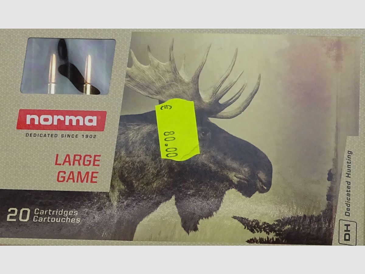 Norma .30-06Spring. Oryx 180grs - 20 coups