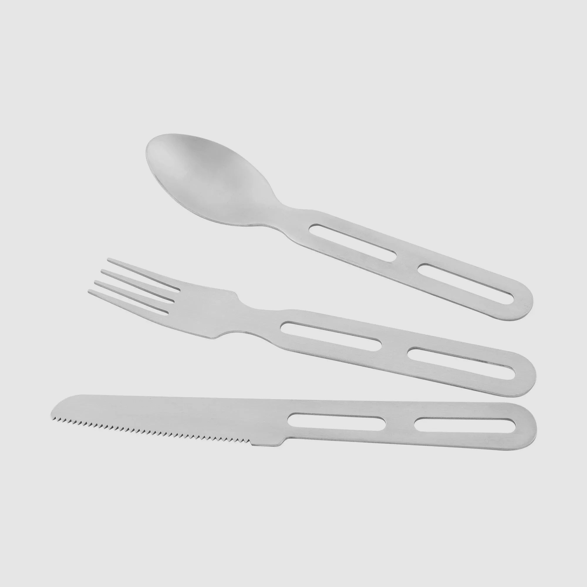 Tatonka Tatonka Campingbesteck Cutlery Set I silberfarben braun