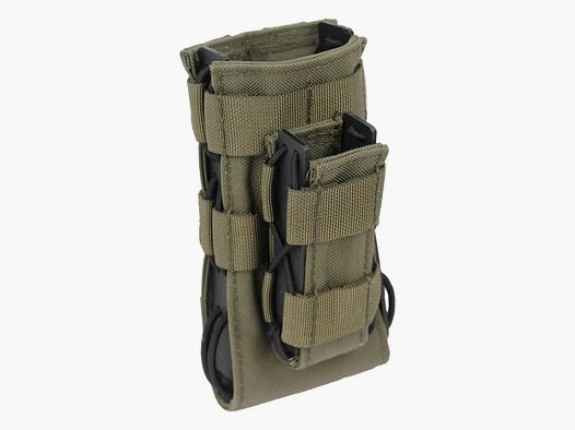 Zentauron Zentauron Schnellzieh-Magazintasche G36 Duo - Steingrau Oliv